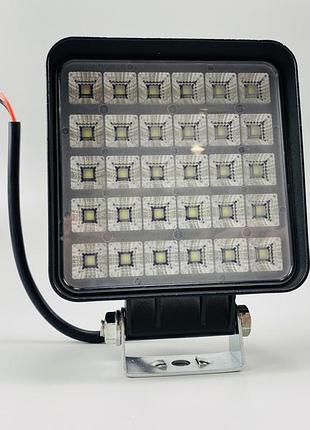 1шт! фара led 90w квадратная, ближний свет, противотуманна, четкая граница света 6000k, с выключателем сзади