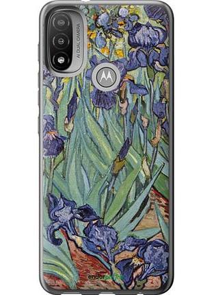 Чехол на motorola e20 винсент ван гог. ирисы "161u-2509-10746"