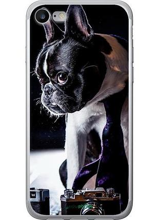 Чохол на iphone 7 бульдог-фотограф "142u-336-10746"
