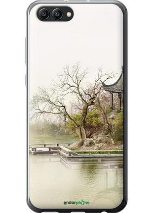 Чехол на huawei honor v10 / view 10 японский пейзаж "776u-1579-10746"
