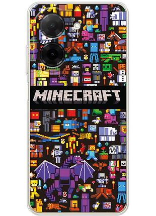 Чохол силіконовий з картинкою на xiaomi redmi a5 (майнкрафт, minecraft)