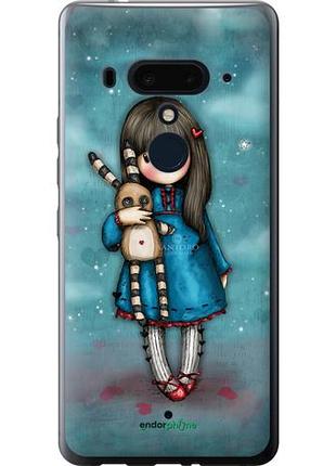 Чехол на htc u12 plus девочка с зайчиком "915u-1712-10746"