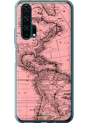 Чехол на huawei honor 20 pro карта "4794u-1702-10746"
