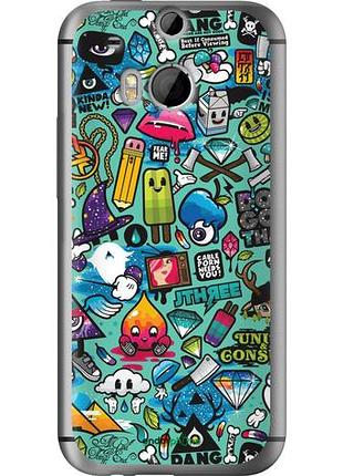 Чехол на htc one m8 стикер бомбинг 1 "693u-30-10746"