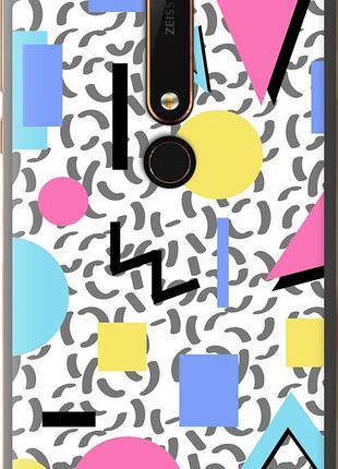 Чехол на nokia 6 2018 color shapes "4893u-1386-10746"