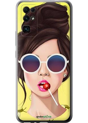 Чохол на huawei honor 30 дівчина з чупа-чупсом "3979u-1921-10746"