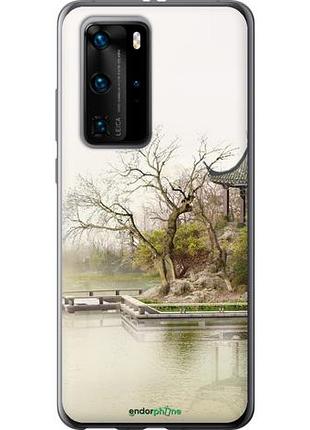 Чехол на huawei p40 pro японский пейзаж "776u-1839-10746"