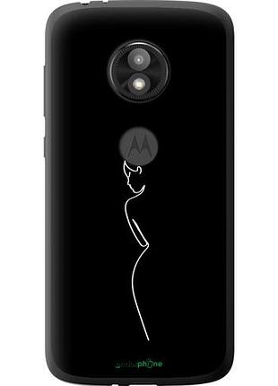Чехол на motorola moto e5 play силуэт1 "4590u-1429-10746"