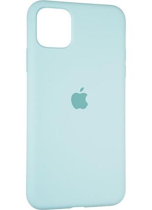 Чехол fiji silicone case для apple iphone 13 бампер накладка soft touch с микрофиброй ice sea blue