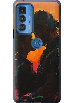 Чехол на motorola edge 20 pro любовь на полотне "6067u-2662-10746"