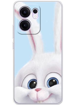 Чохол силіконовий з картинкою на oppo reno 13 f (кролик сніжок)