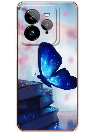 Чехол силиконовый с картинкой на realme gt 7 pro (бабочка)