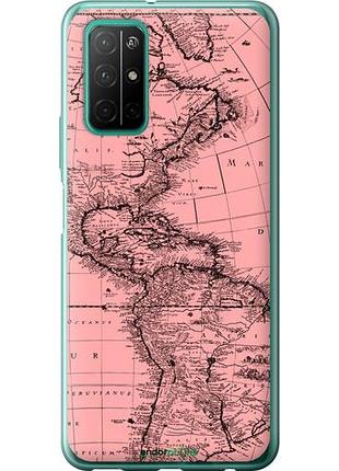 Чехол на huawei honor 30s карта "4794u-1897-10746"