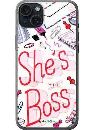 Чехол на iphone 15 plus she's the boss "4254u-3097-10746"