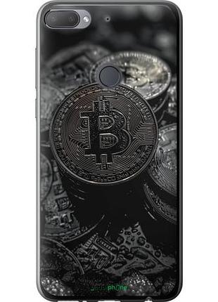 Чохол на htc desire 12 plus black bittoin "6090u-1485-10746"