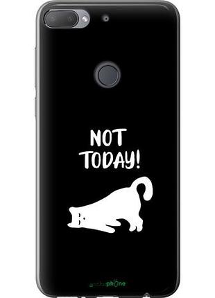Чехол на htc desire 12 plus уставший кот "4535u-1485-10746"