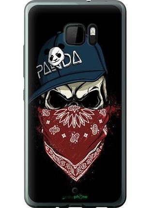 Чехол на htc u ultra череп в кепке "4127u-833-10746"