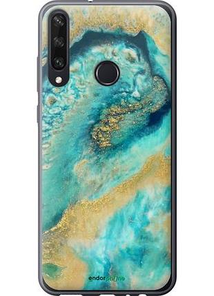 Чехол на huawei y6p green marble "4365u-1952-10746"