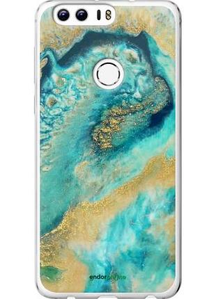 Чехол на huawei honor 8 green marble "4365u-351-10746"