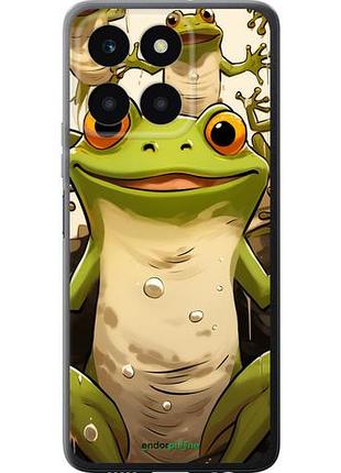 Чехол на huawei honor x6a веселая жаба "5658u-3340-10746"