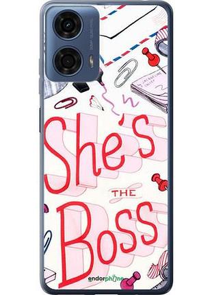 Чехол на motorola moto g24 power she's the boss "4254u-3665-10746"