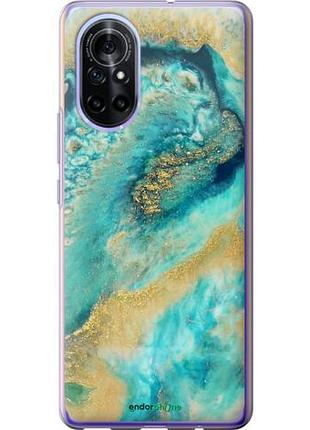 Чехол на huawei nova 8 green marble "4365u-2245-10746"
