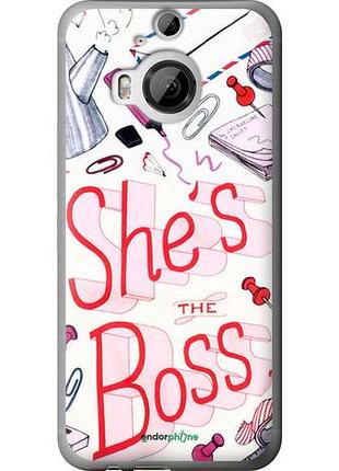 Чехол на htc one m9 plus she's the boss "4254u-134-10746"
