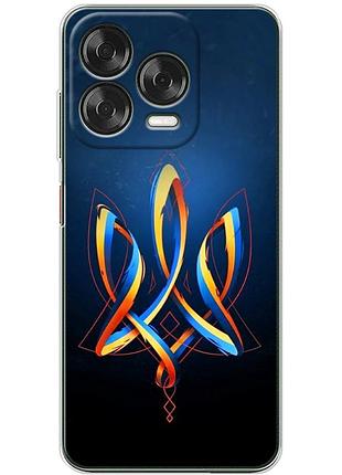 Чохол силіконовий з картинкою на zte blade v70 design (патріотичний, герб україни)