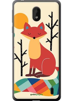 Чехол на nokia 1 plus rainbow fox "4010u-1677-10746"
