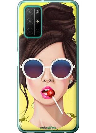 Чохол на huawei honor 30s дівчина з чупа-чупсом "3979u-1897-10746"