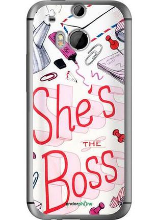 Чехол на htc one m8 dual sim she's the boss "4254u-55-10746"