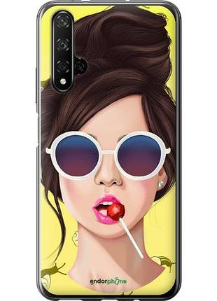 Чохол на huawei honor 20 дівчина з чупа-чупсом "3979u-1697-10746"