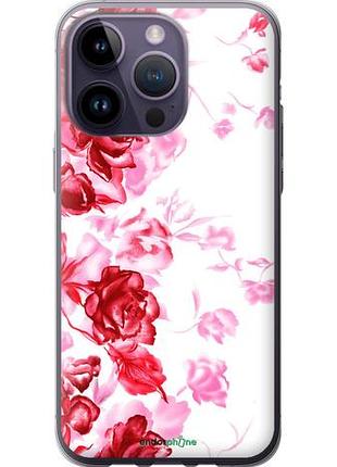 Чехол на iphone 14 pro max нарисованные розы "724u-2667-10746"