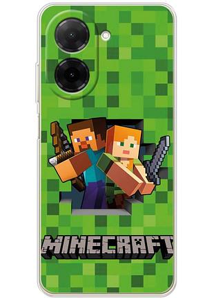 Чохол силіконовий з картинкою на xiaomi redmi a5 (майнкрафт, minecraft)