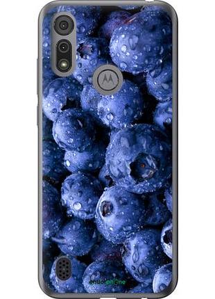 Чехол на motorola e6s голубика "4459u-2001-10746"