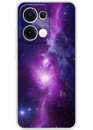 Чехол силиконовый с картинкой на oppo reno 13 (космос)