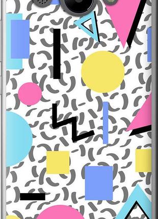 Чехол на huawei y3 2017 color shapes "4893u-991-10746"