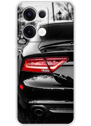 Чехол силиконовый с картинкой на oppo reno 13 (машина, audi a7)