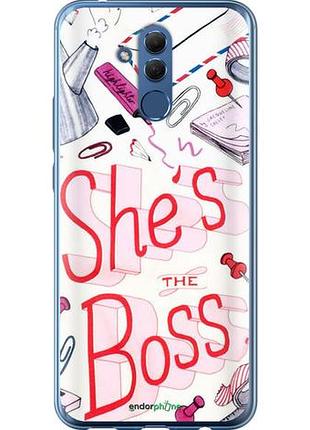 Чехол на huawei mate 20 lite she's the boss "4254u-1575-10746"
