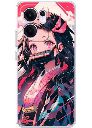 Чохол силіконовий з картинкою на oppo reno 13 f (аніме, anime)