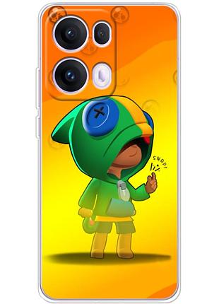 Чохол силіконовий з картинкою на oppo reno 13 pro (бравл старс, brawl stars)