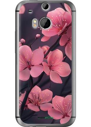 Чохол на htc one m8 пурпурова сакура "6075u-30-10746"