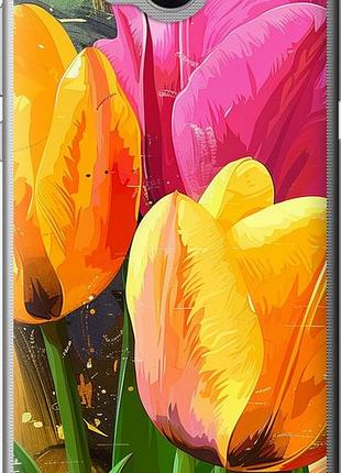 Чехол на huawei y5 2017 нарисованные тюльпаны "5990u-992-10746"