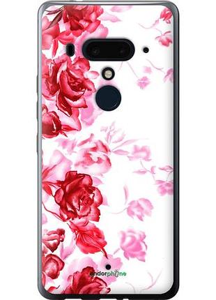 Чохол на htc u12 plus намальовані троянди "724u-1712-10746"