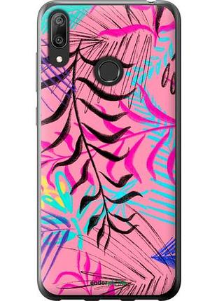 Чехол на huawei y7 2019 растительный узор 2 "4740u-1638-10746"
