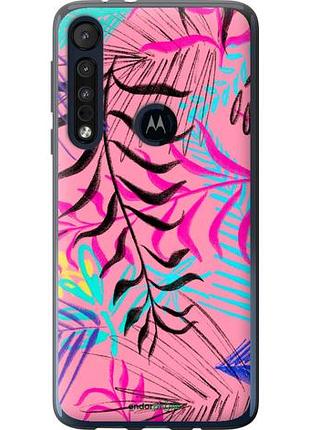 Чохол на motorola one macro рослинний візерунок 2 "4740u-1812-10746"