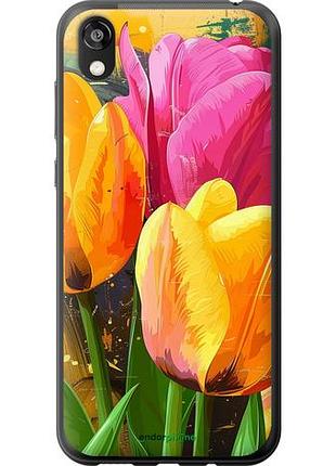 Чохол на huawei honor 8s намальовані тюльпани "5990u-1679-10746"