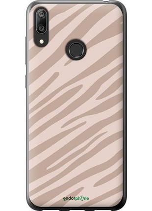 Чехол на huawei y7 2019 зебра беж "4875u-1638-10746"