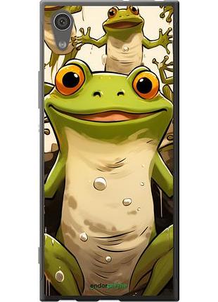 Чехол на sony xperia xa1 g3112 веселая жаба "5658u-964-10746"