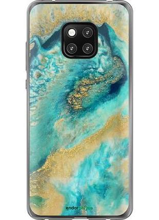 Чехол на huawei mate 20 pro green marble "4365u-1567-10746"